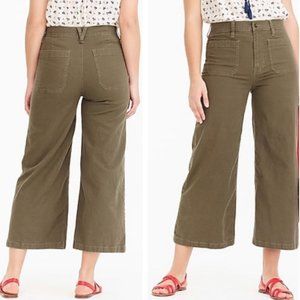 J. Crew Point Sur High Waist Wide Leg Crop Pant